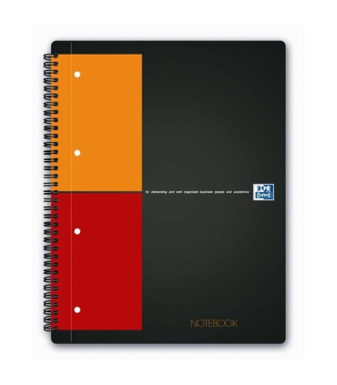 Blok Oxford Int., pevné desky, A4+, čtverečkovaný