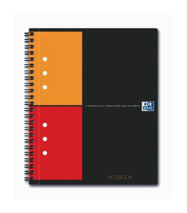 Blok Oxford Int., pevné desky, A5+, čtverečkovaný