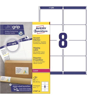 Etikety na balíky, 99,1 x 67,7 mm, 800 ks