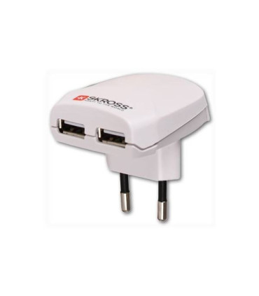 Nabíjecí adaptér Skross, 2x výstup USB, 2100 mA