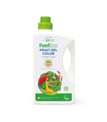 Gel na praní Feel Eco, barevné prádlo, 1,5 l