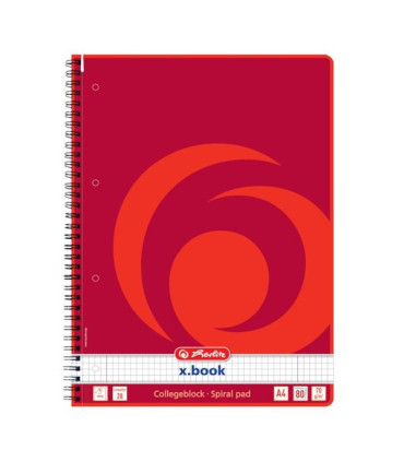 Blok College se spirálou, A4, čtverečkovaný