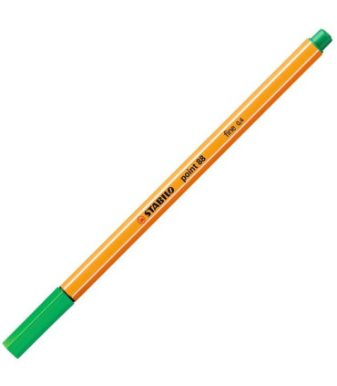 Liner STABILO point 88 - 0,4 mm, zelený, 10 ks