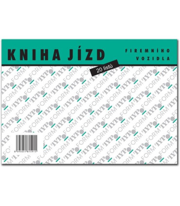 Kniha jízd firemního vozidla, A5, 20 listů