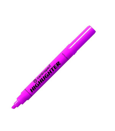 Zvýrazňovač Centropen 8552, růžový, 10 ks