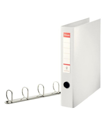 Čyřkroužkový plastový pořadač Esselte 5,8 cm bílý