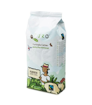Zrnková káva Fairtrade Puro Fuerte, 1000 g