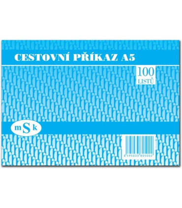 Příkaz cestovní A5, 100 listů