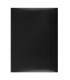 Papírové desky s gumičkou - A4, s chlopněmi, černé, 1 ks