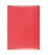 Papírové desky s gumičkou - A4, červené, 1 ks