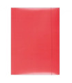 Papírové desky s gumičkou - A4, červené, 1 ks