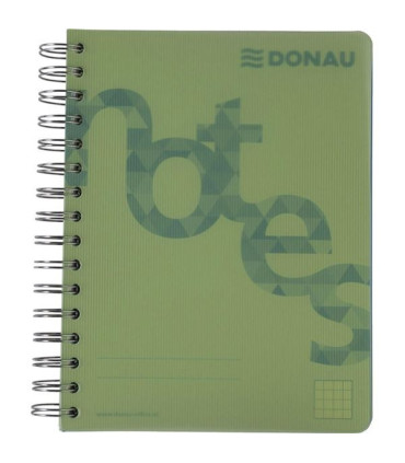 Blok Donau College, A5, čtverečkovaný, zelený