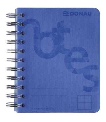 Blok Donau College, A6, čtverečkovaný, modrý