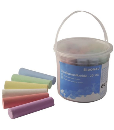Křídy chodníkové Donau , mix barev, 20 ks
