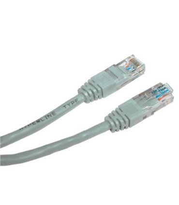 Síťový kabel, CAT6 UTP, 5 m, šedý
