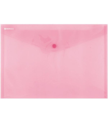 Zakl.pouzdra s drukem Donau,A4, transp. červ,12 ks