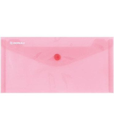Zakládací pouzdro s drukem Donau - DL, 180 mic, transparentně červené, 1 ks