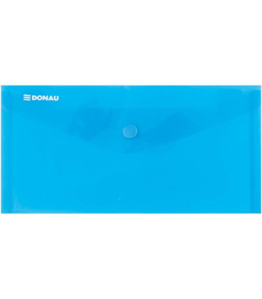 Zakládací pouzdro s drukem Donau - DL, 180 mic, transparentně modré, 1 ks