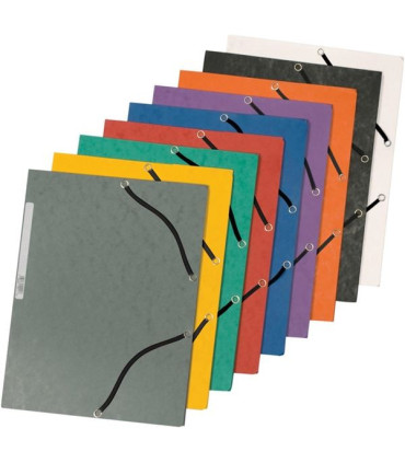 Desky s chlopněmi a gumičkou Q-Connect - A4, modré, 10 ks