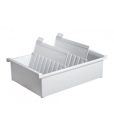 Kartotéka HAN A5 - 228 x 96 x 346 mm, na šířku, šedá