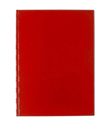 Uzavíratelné desky SPORO - A4, spodní plastové kapsy, červené