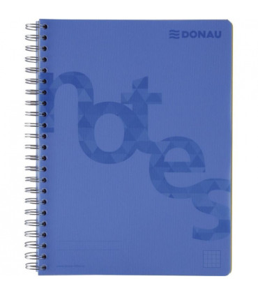 Blok Donau College, A5, čtverečkovaný, modrý