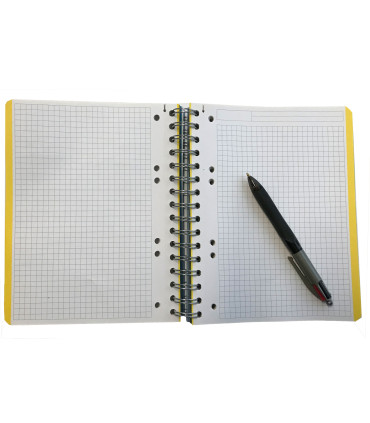 Blok Donau College, A5, čtverečkovaný, modrý