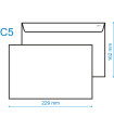Obálky C5 - obyčejné, 16,2 x 22,9 cm, 500 ks