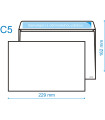 Obálky C5-samolepicí s krycí páskou, 500 ks,80g/m2