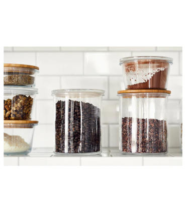 Dóza s víkem, sklo, 1.7 l