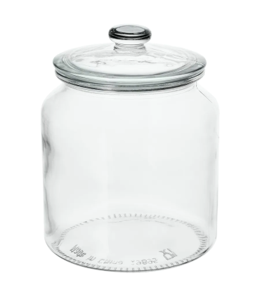 Dóza s víkem, čiré sklo, 1.9 l