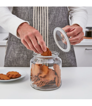 Dóza s víkem, čiré sklo, 1.9 l