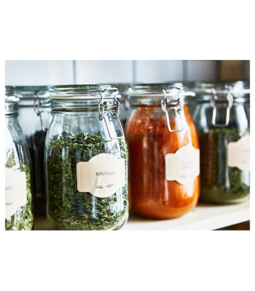 Dóza s víkem, čiré sklo, 1.8 l