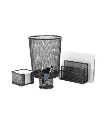 Drátěný stojánek na dopisy Q-Connect - černý