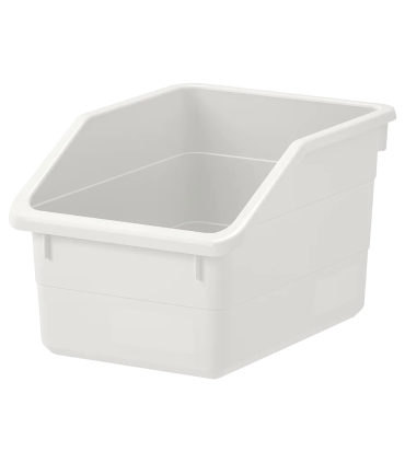 Krabice - bílá, 19x26x15 cm