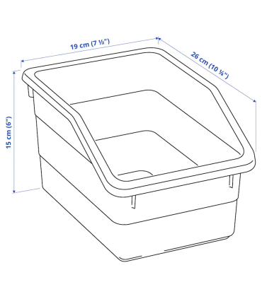 Krabice - bílá, 19x26x15 cm