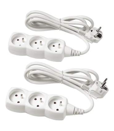 3cestná prodlužovací zásuvka, 1,5 m