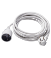 Prodlužovací kabel, 5 m, bílá