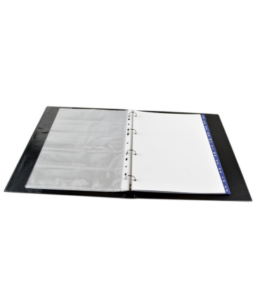 Vizitkář v provedení kůže na 200 vizitek, černá