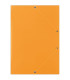 Kartonové desky s chlopněmi a gumičkou Donau - A4, oranžové