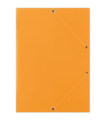 Kartonové desky s chlopněmi a gumičkou Donau - A4, oranžové
