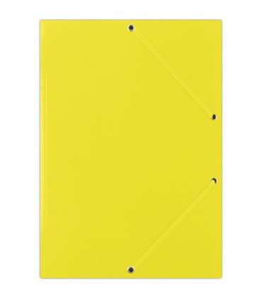 Kartonové desky s chlopněmi a gumičkou Donau - A4, žluté
