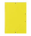 Kartonové desky s chlopněmi a gumičkou Donau - A4, žluté