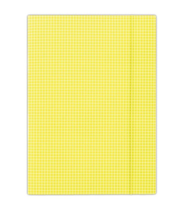 Kartonové desky, A4, kostičkované, žluté
