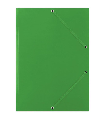 Kartonové desky s chlopněmi a gumičkou Donau - A4, zelené