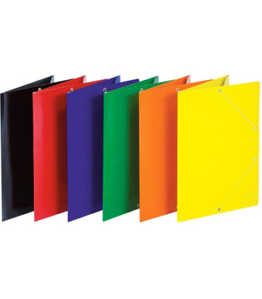 Kartonové desky s chlopněmi a gumičkou Donau - A4, černé