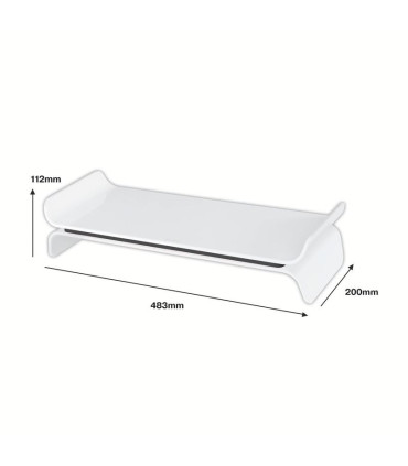 Nastavitelný stojan pod monitor Leitz WOW - černý