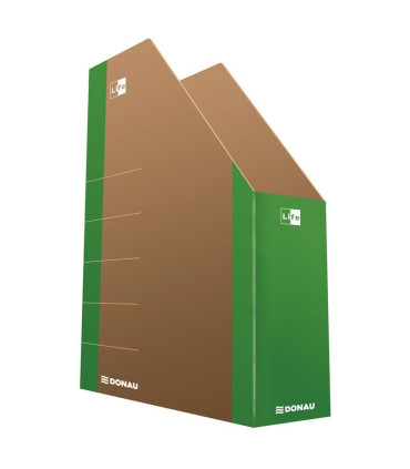 Stojan na časopisy Donau Life - 8 cm, neonový zelený, kartonový, 1 ks