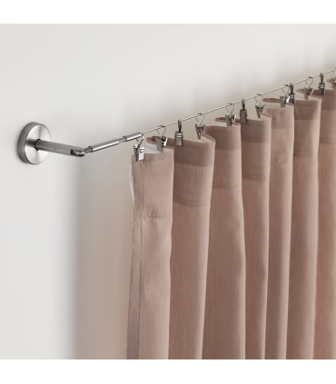 Lanko na závěsy, nerezavějící ocel, 500 cm