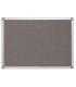 Filcová nástěnka Q-Connect - 90 x 60 cm, hliníkový rám, šedá